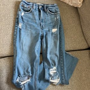 The ankle straight ultra High rise (short)